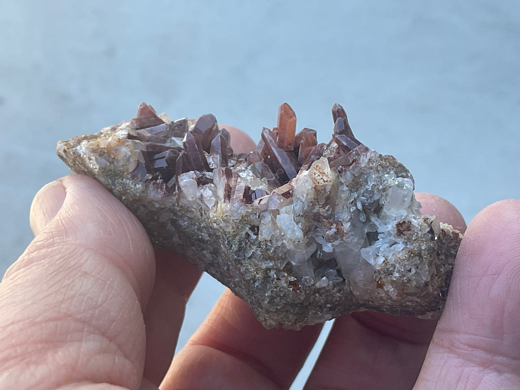 70g Hematite Quartz Cluster