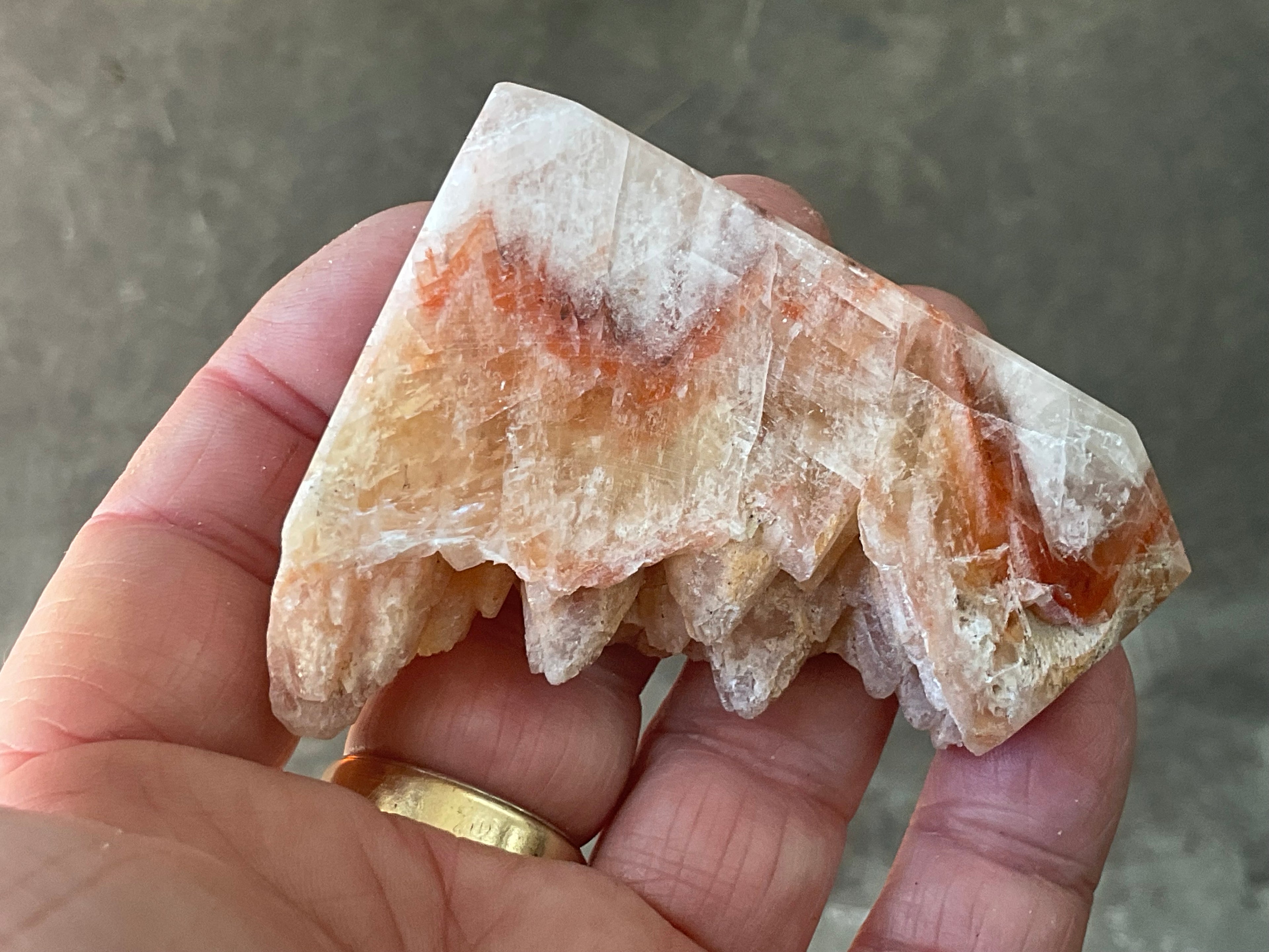 92g Orange Dog Tooth Calcite Generator 1C