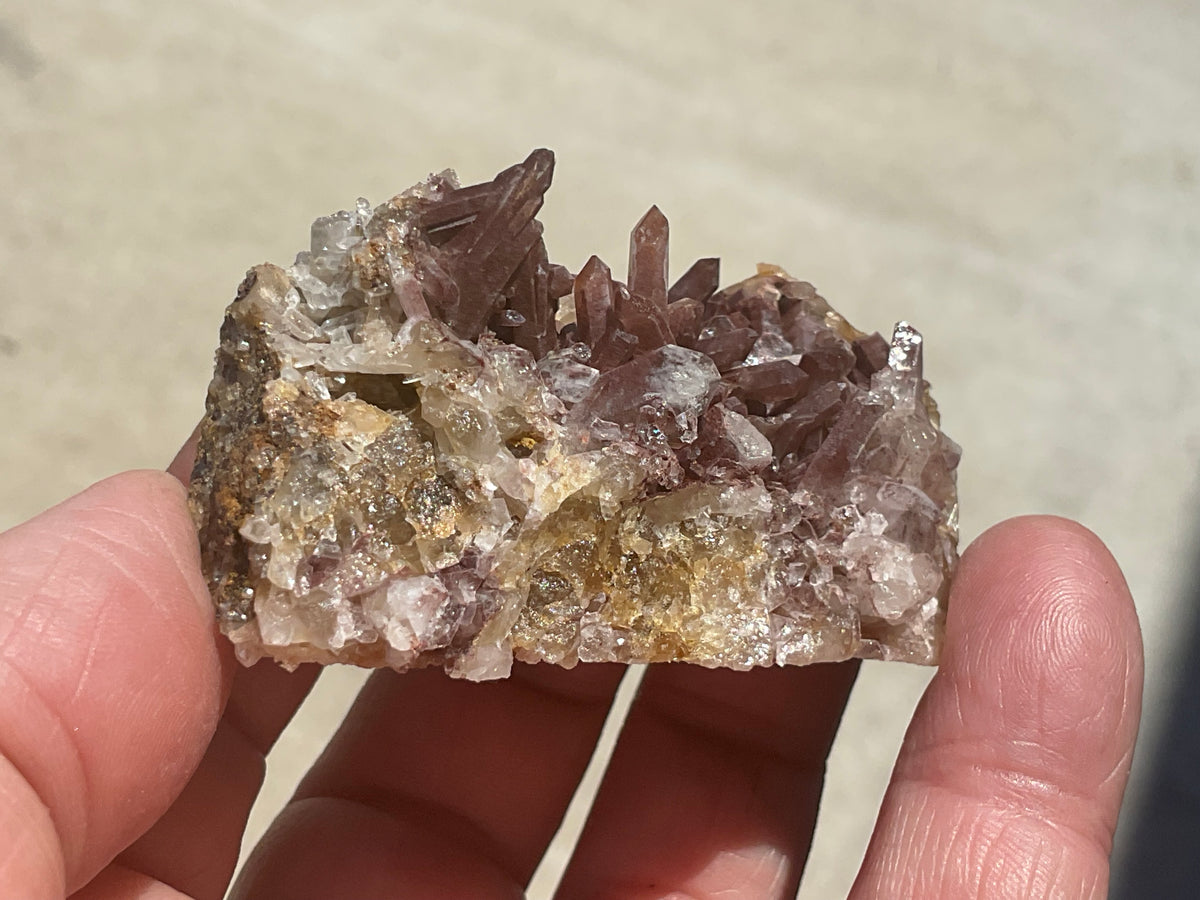 70g Hematite Quartz Cluster