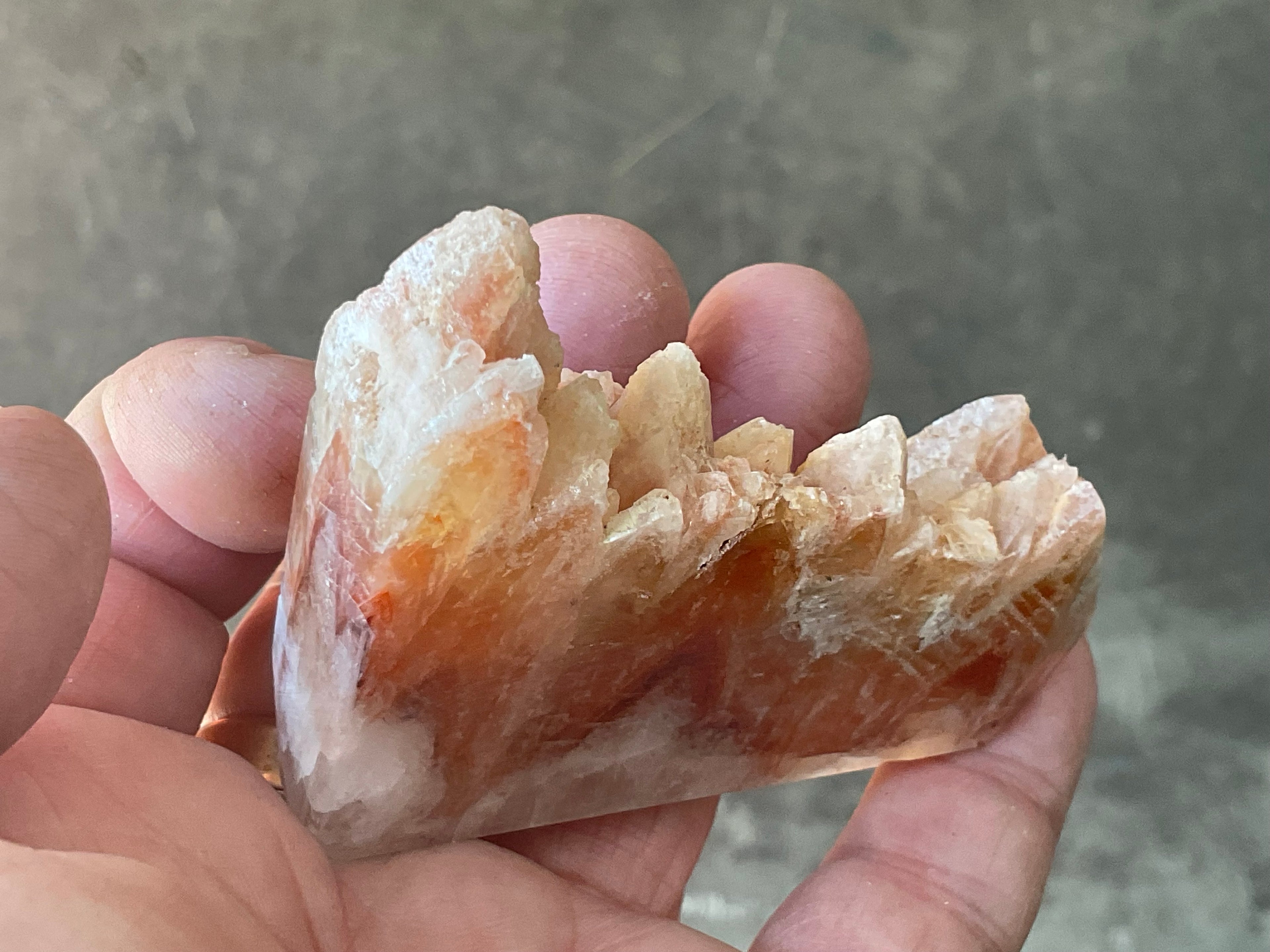 92g Orange Dog Tooth Calcite Generator 1C