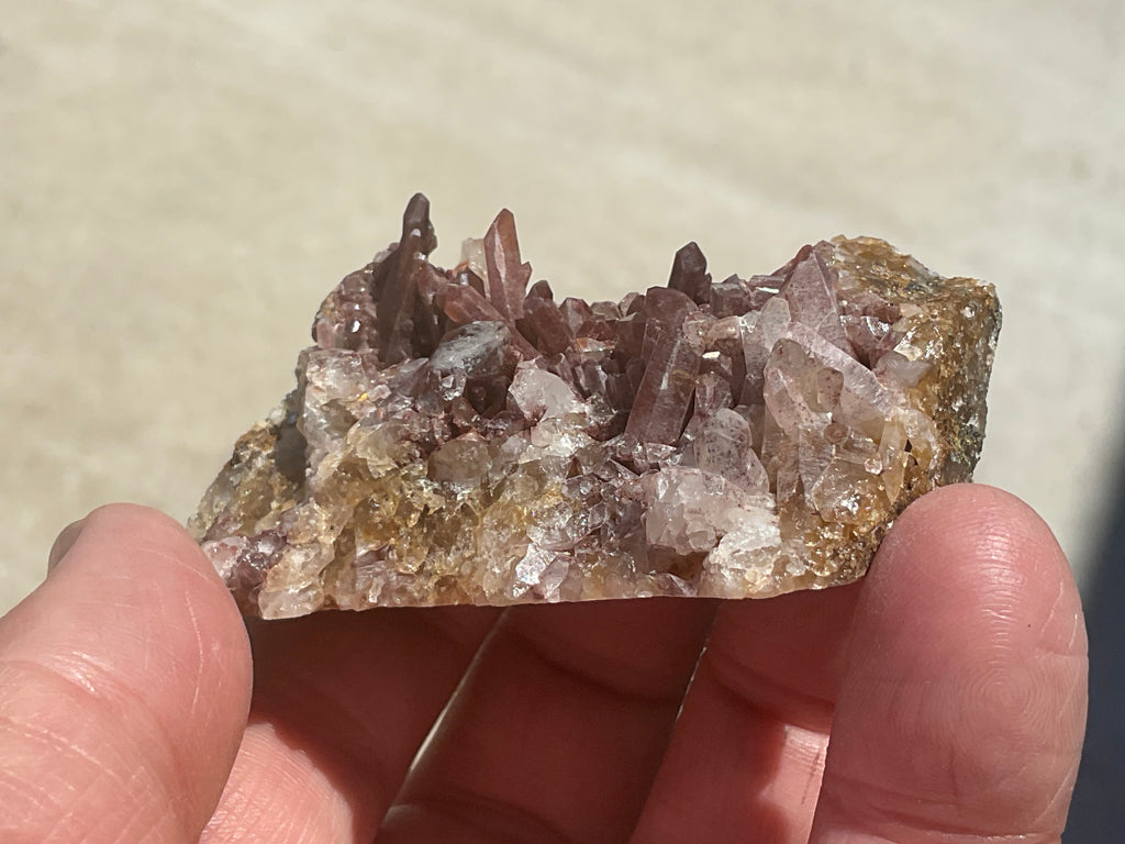 70g Hematite Quartz Cluster