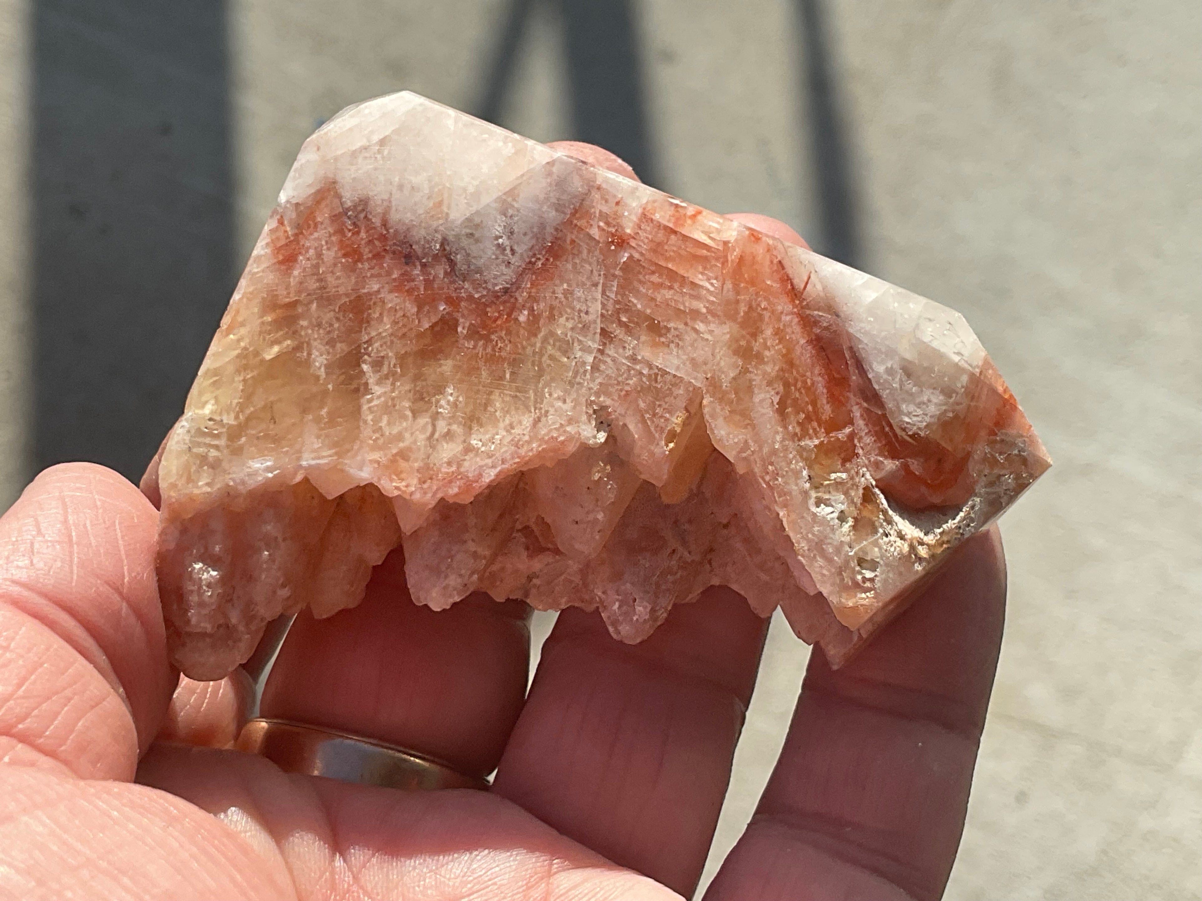 92g Orange Dog Tooth Calcite Generator 1C