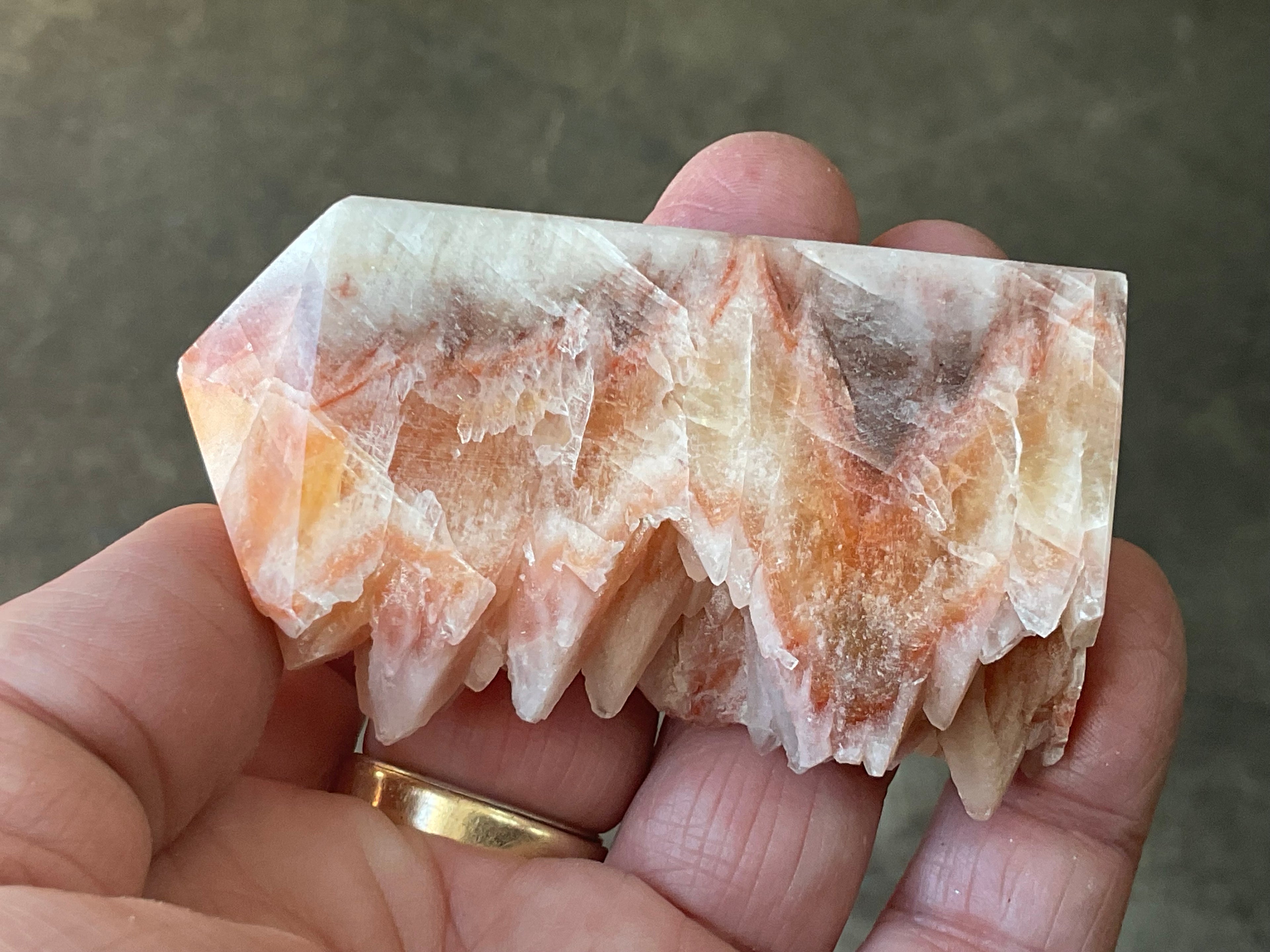 90g Orange Dog Tooth Calcite Generator 2A