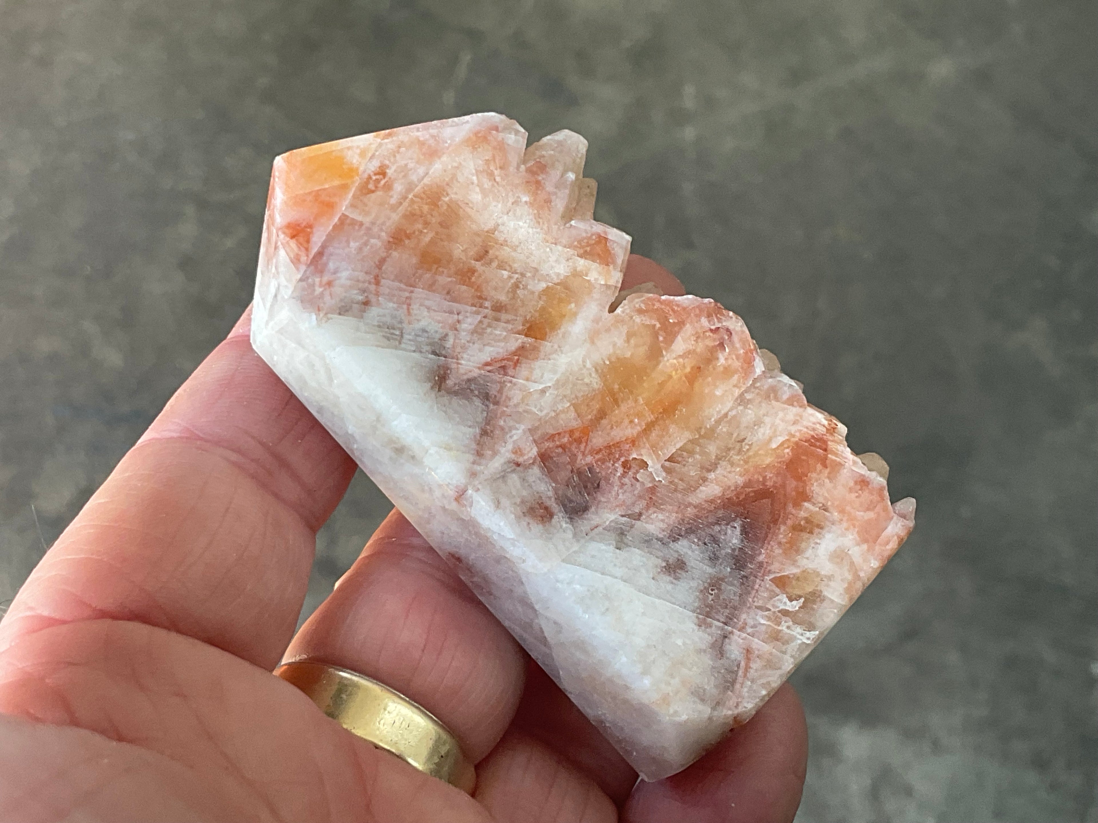90g Orange Dog Tooth Calcite Generator 2A