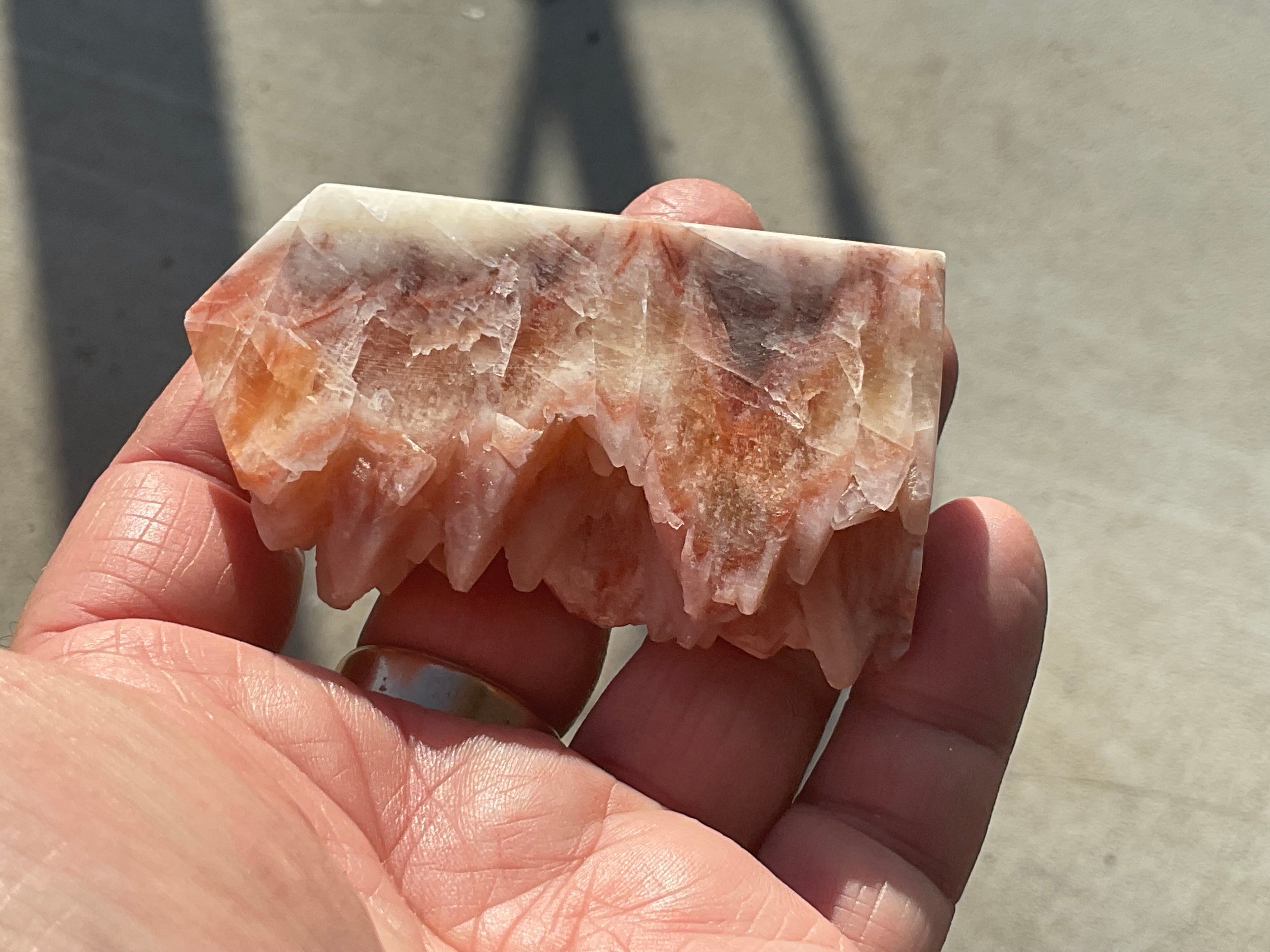 90g Orange Dog Tooth Calcite Generator 2A