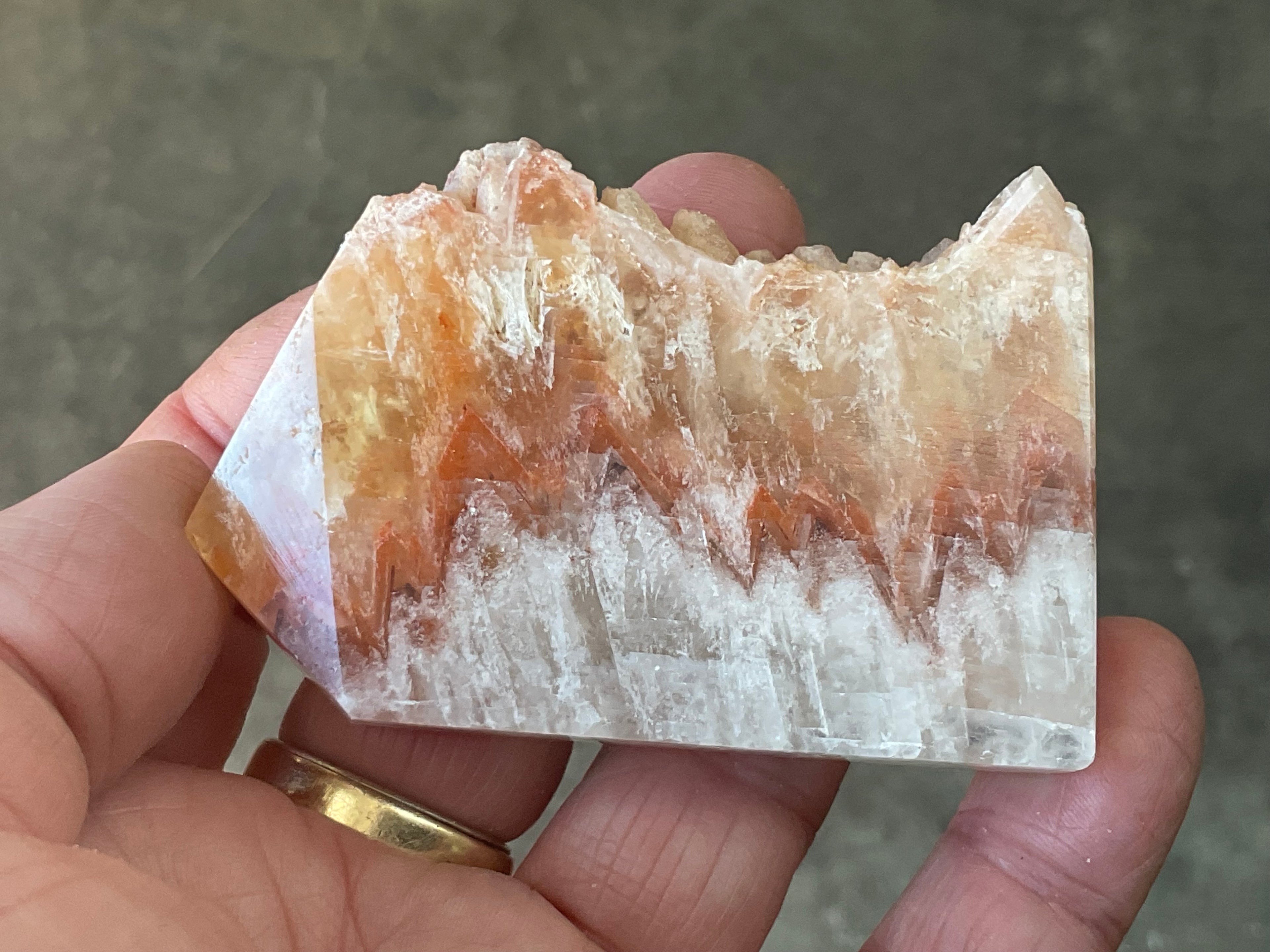 104g Orange Dog Tooth Calcite Generator 2B