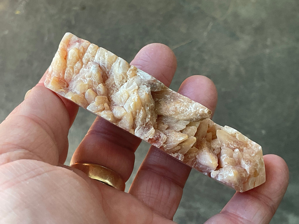 110g Orange Dog Tooth Calcite Generator 3A