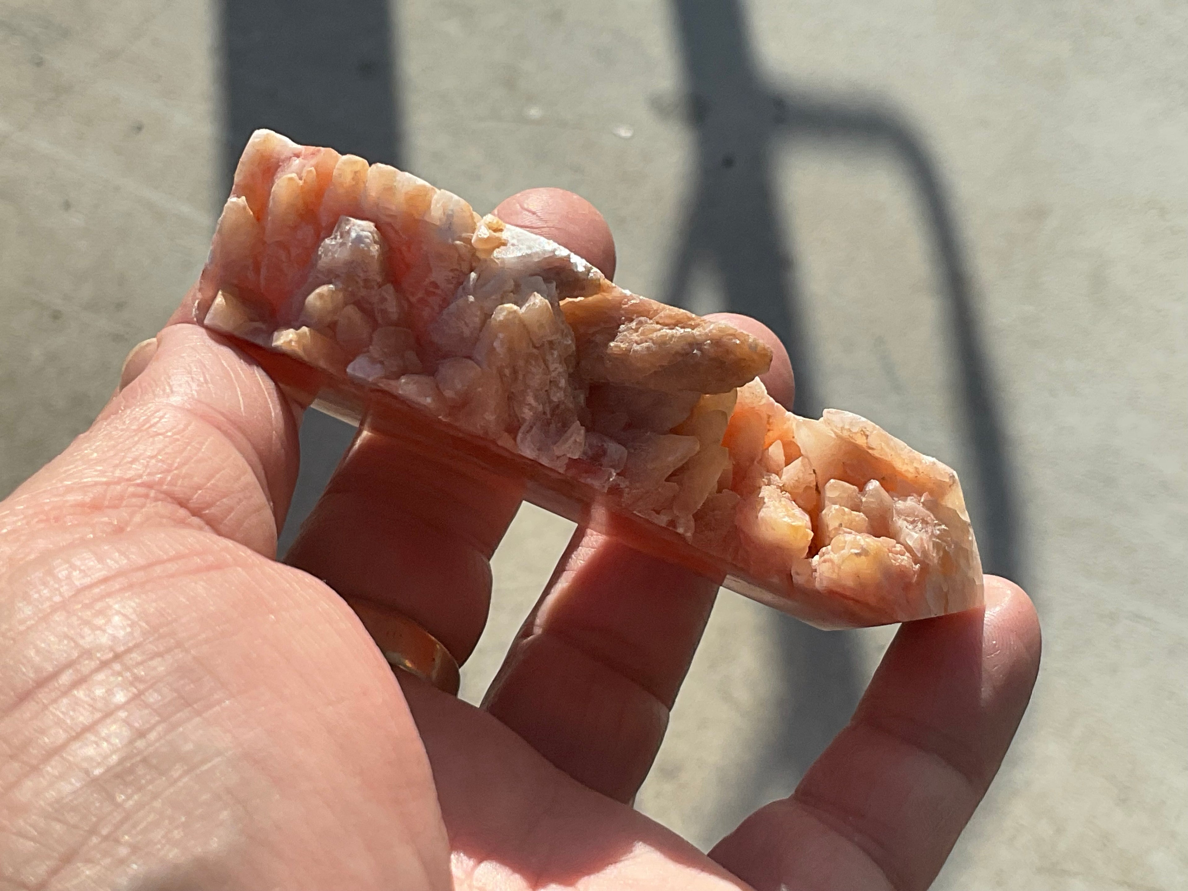 110g Orange Dog Tooth Calcite Generator 3A