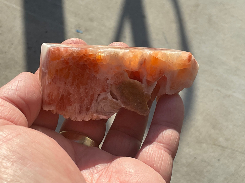 110g Orange Dog Tooth Calcite Generator 3A