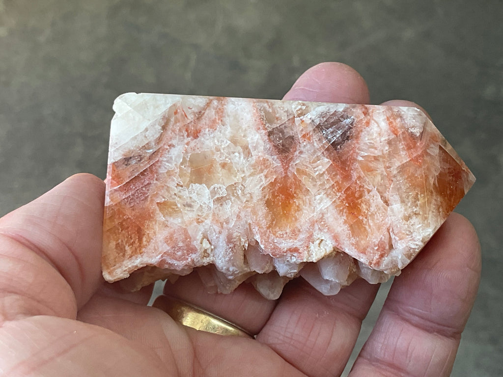 120g Orange Dog Tooth Calcite Generator 3B