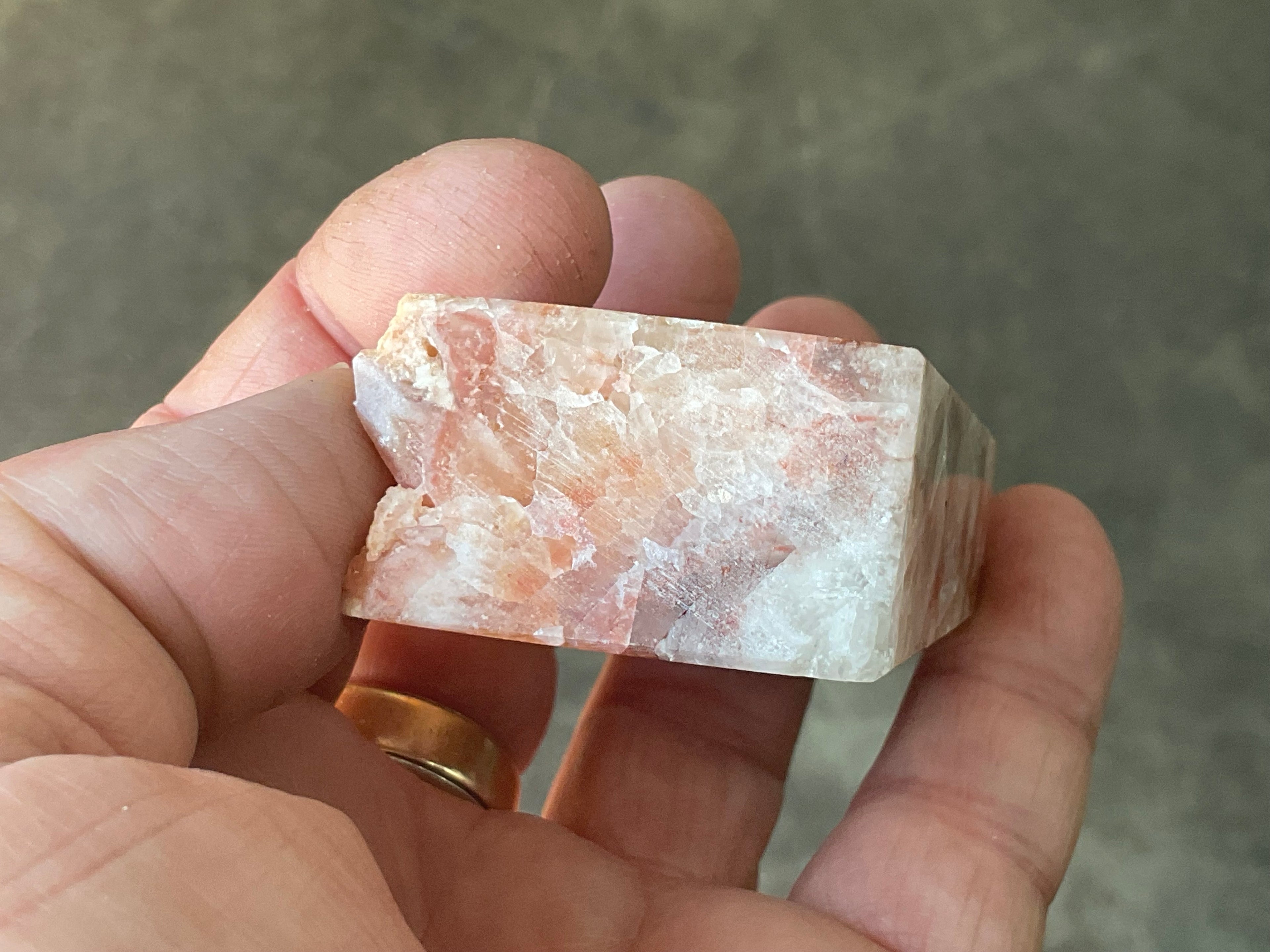 120g Orange Dog Tooth Calcite Generator 3B