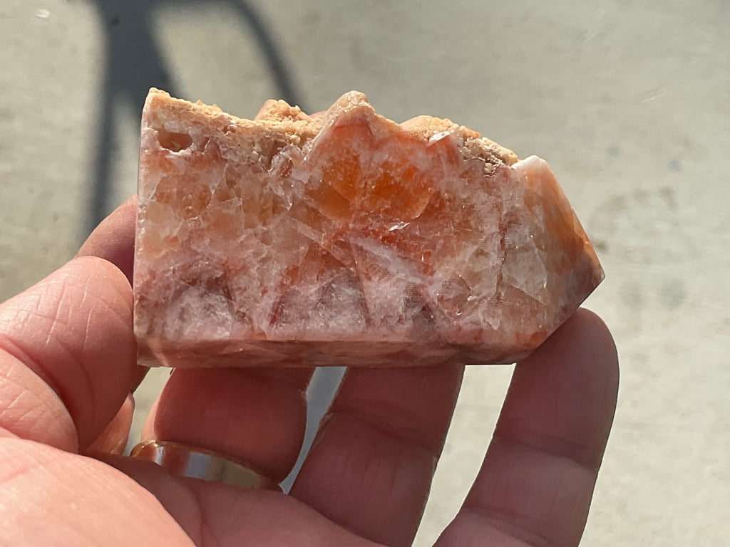 120g Orange Dog Tooth Calcite Generator 3B