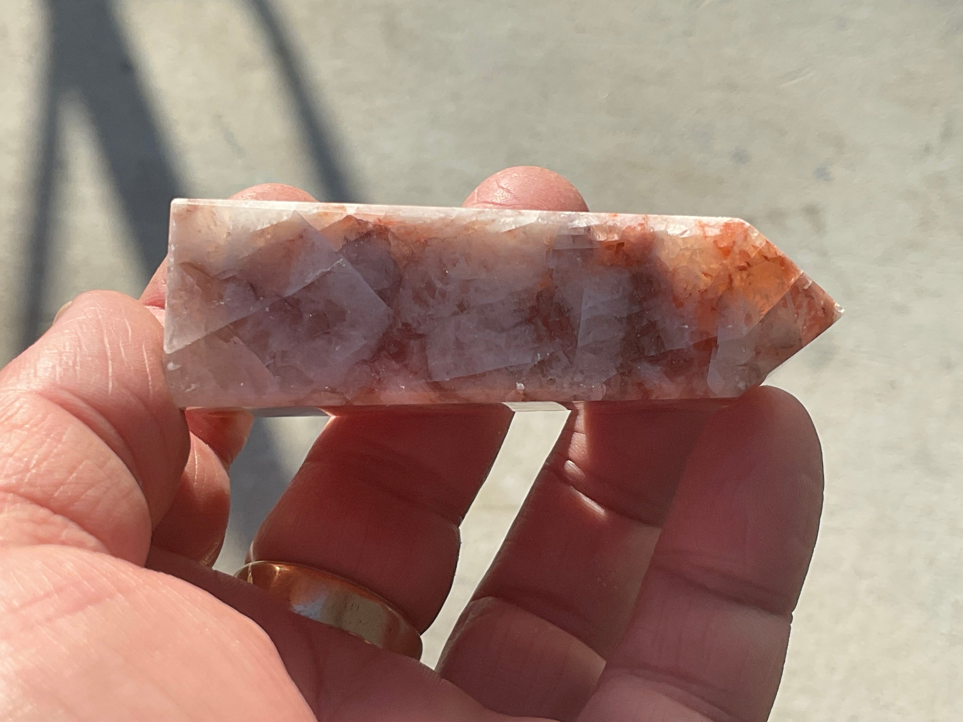 120g Orange Dog Tooth Calcite Generator 3B