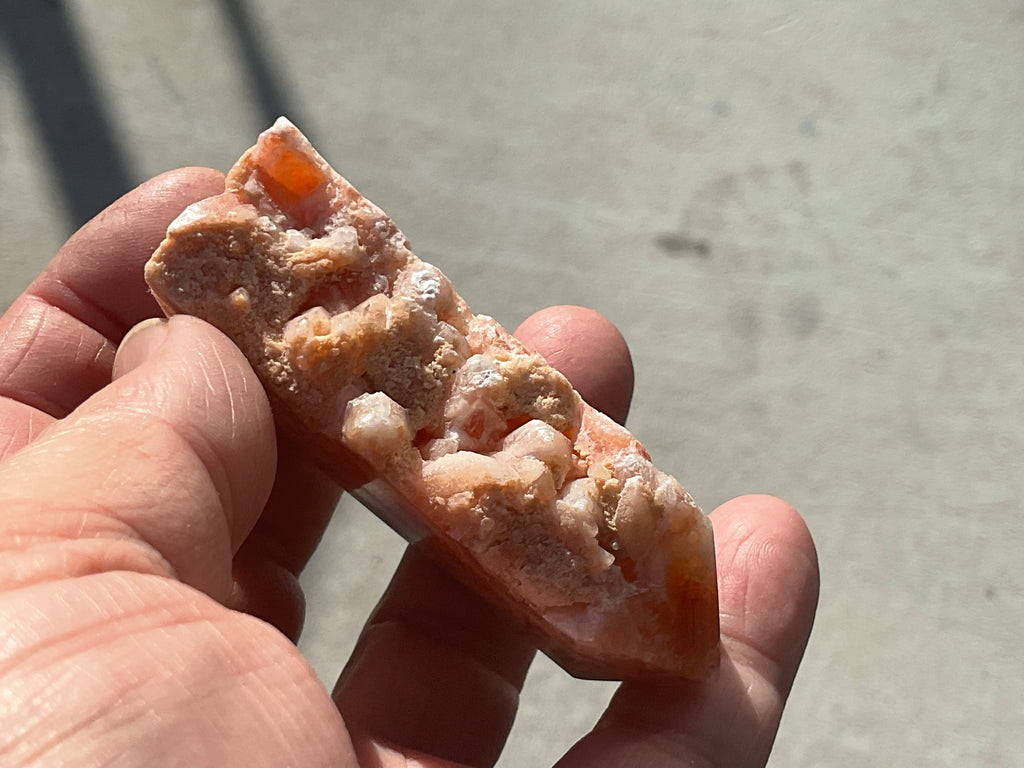 120g Orange Dog Tooth Calcite Generator 3B