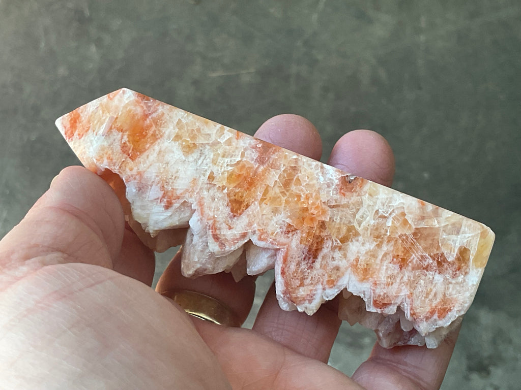 144g Orange Dog Tooth Calcite Generator 4B