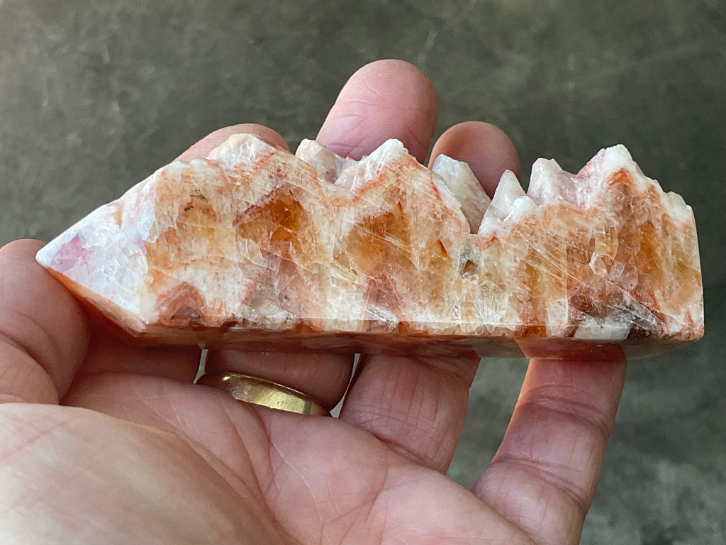 144g Orange Dog Tooth Calcite Generator 4B