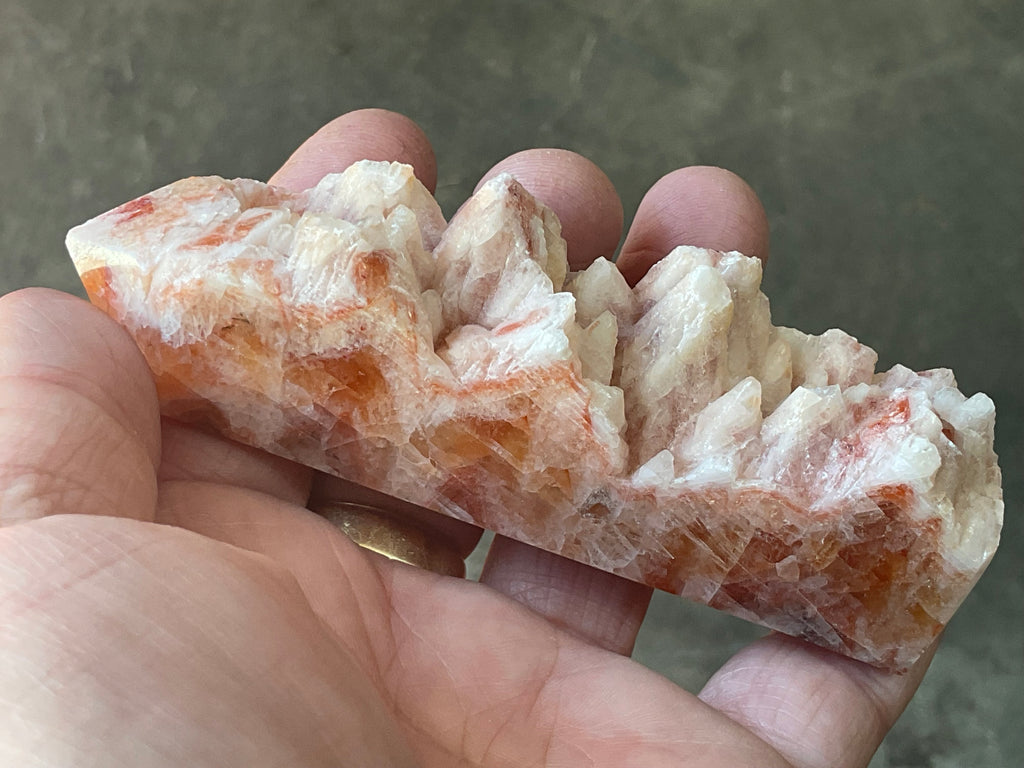 144g Orange Dog Tooth Calcite Generator 4B