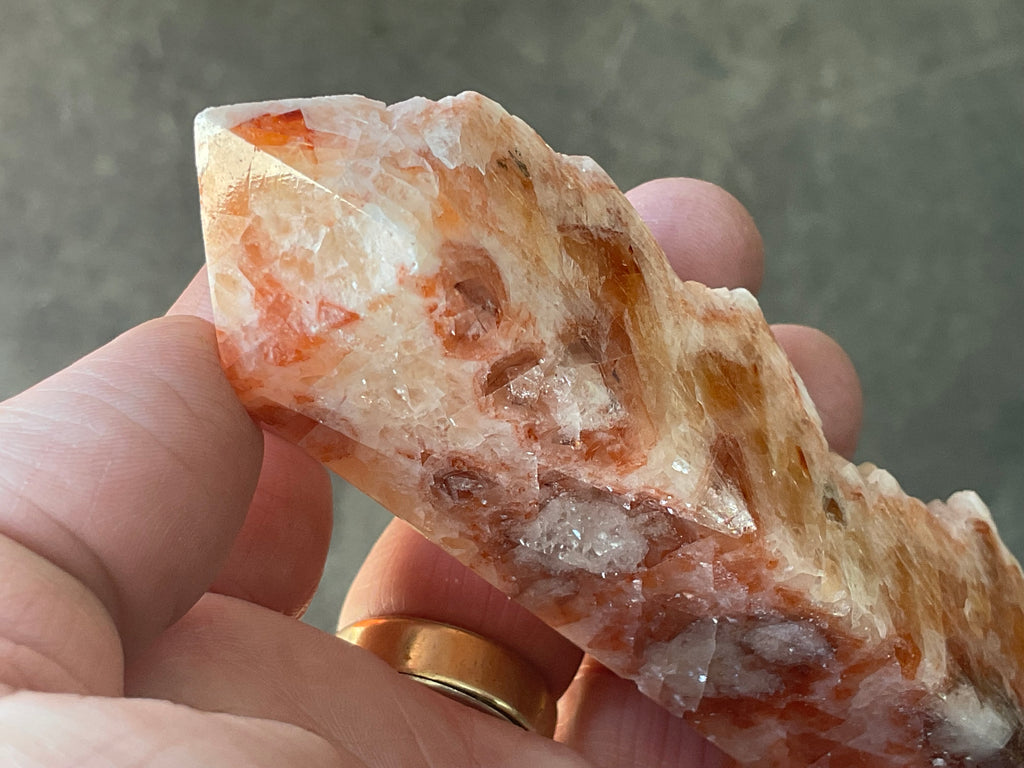 144g Orange Dog Tooth Calcite Generator 4B