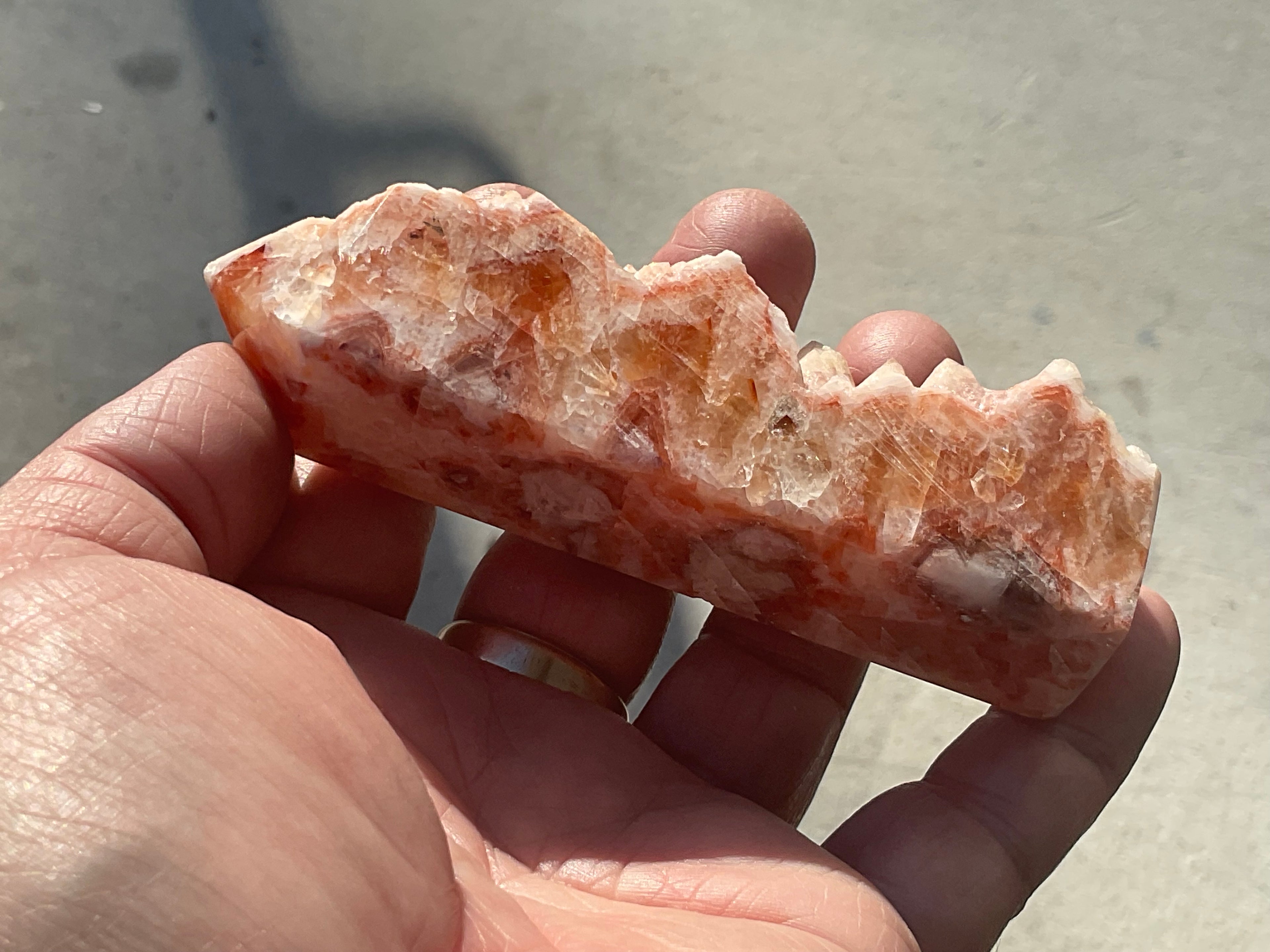 144g Orange Dog Tooth Calcite Generator 4B