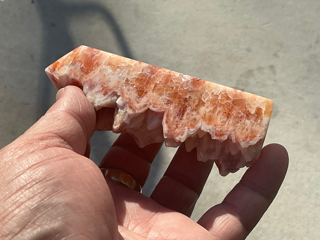 144g Orange Dog Tooth Calcite Generator 4B