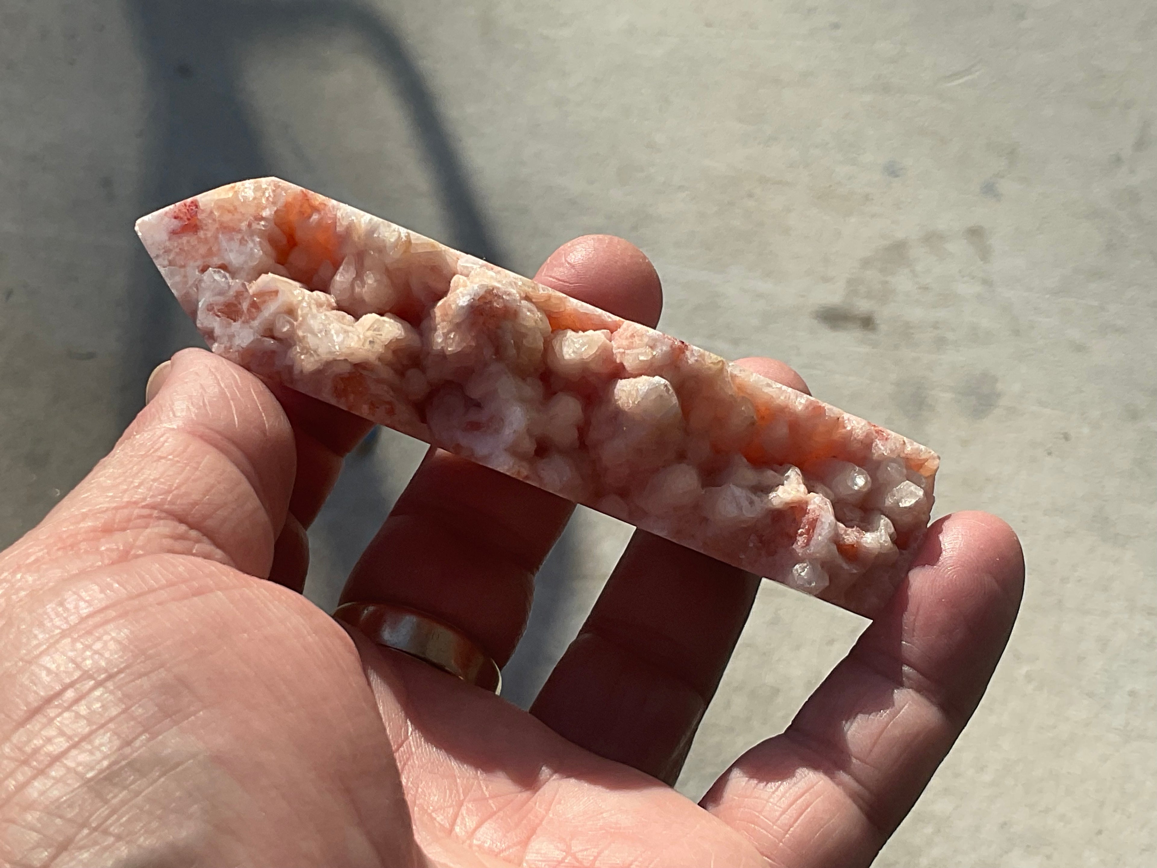 144g Orange Dog Tooth Calcite Generator 4B
