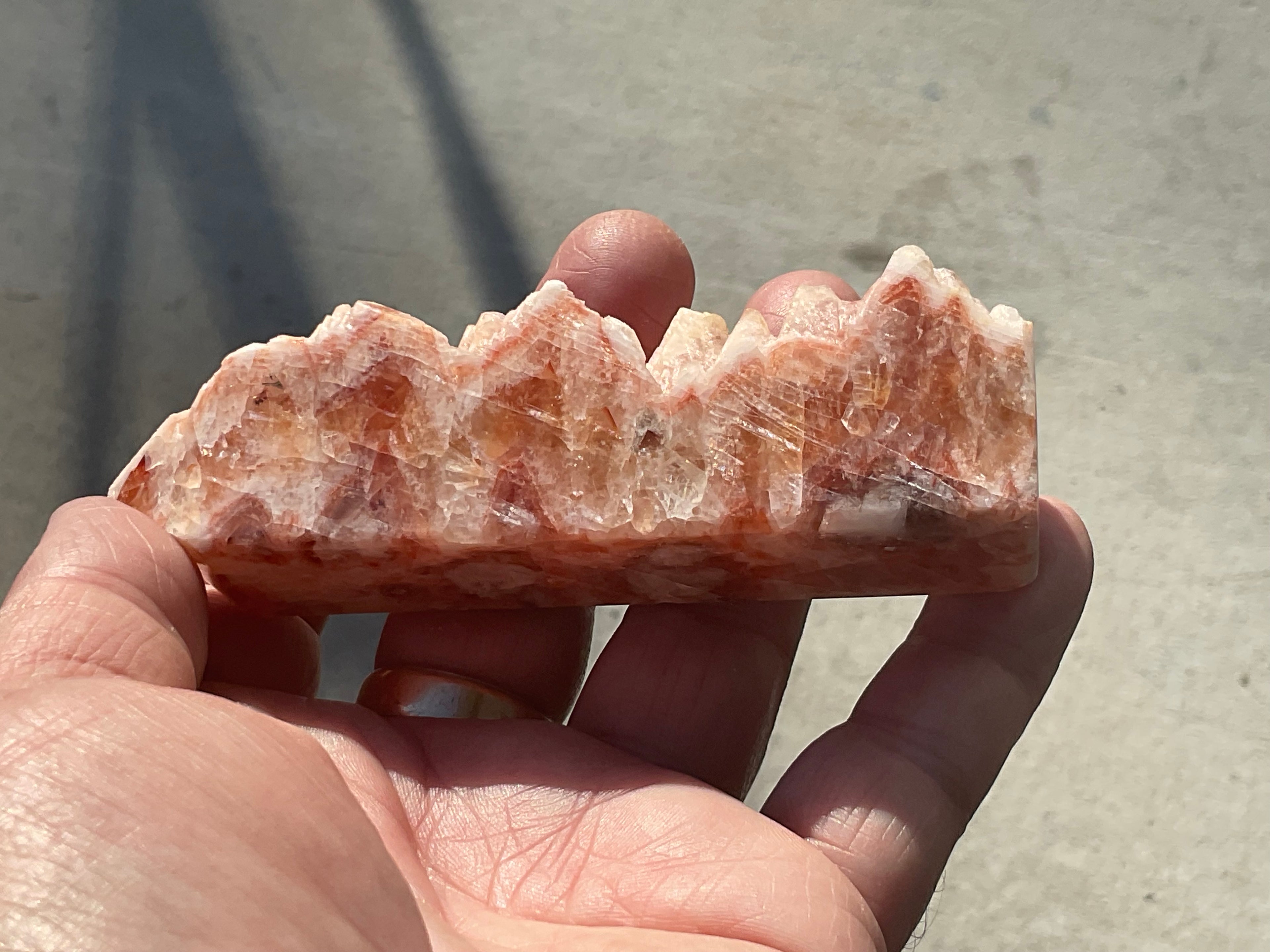 144g Orange Dog Tooth Calcite Generator 4B