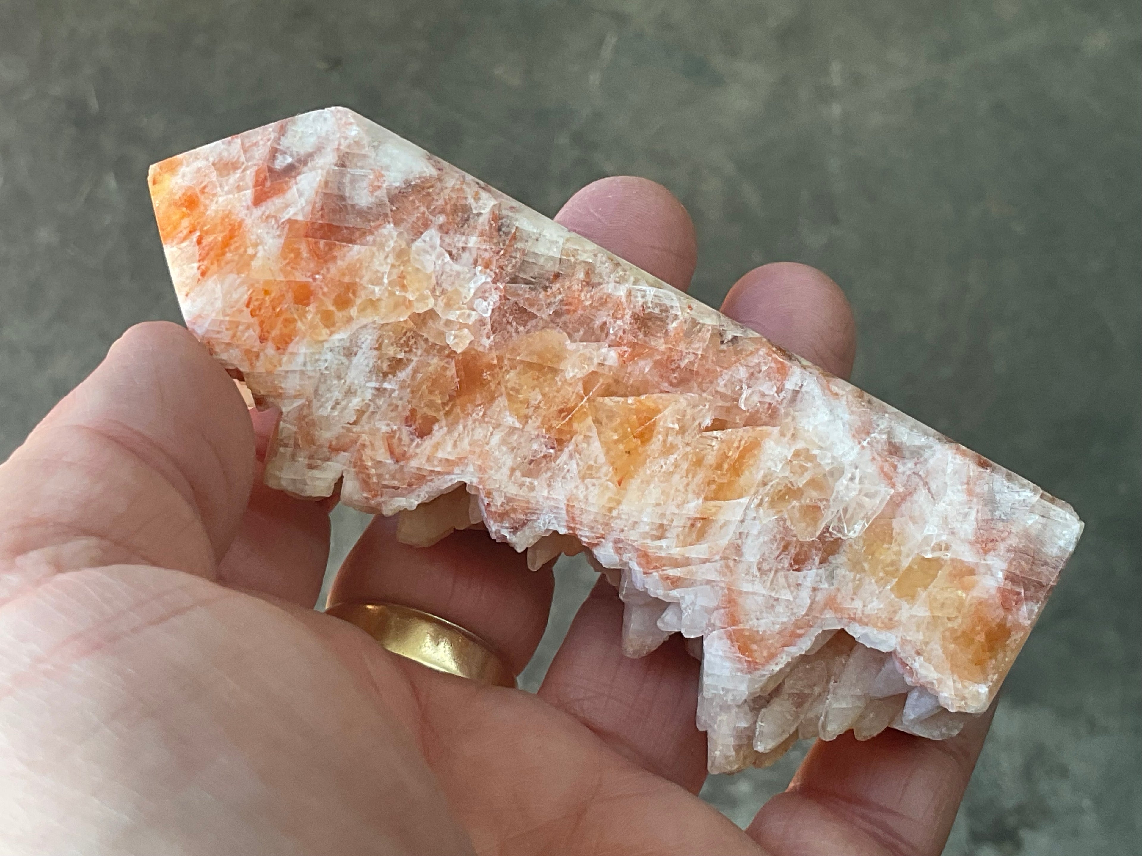 152g Orange Dog Tooth Calcite Generator 4C