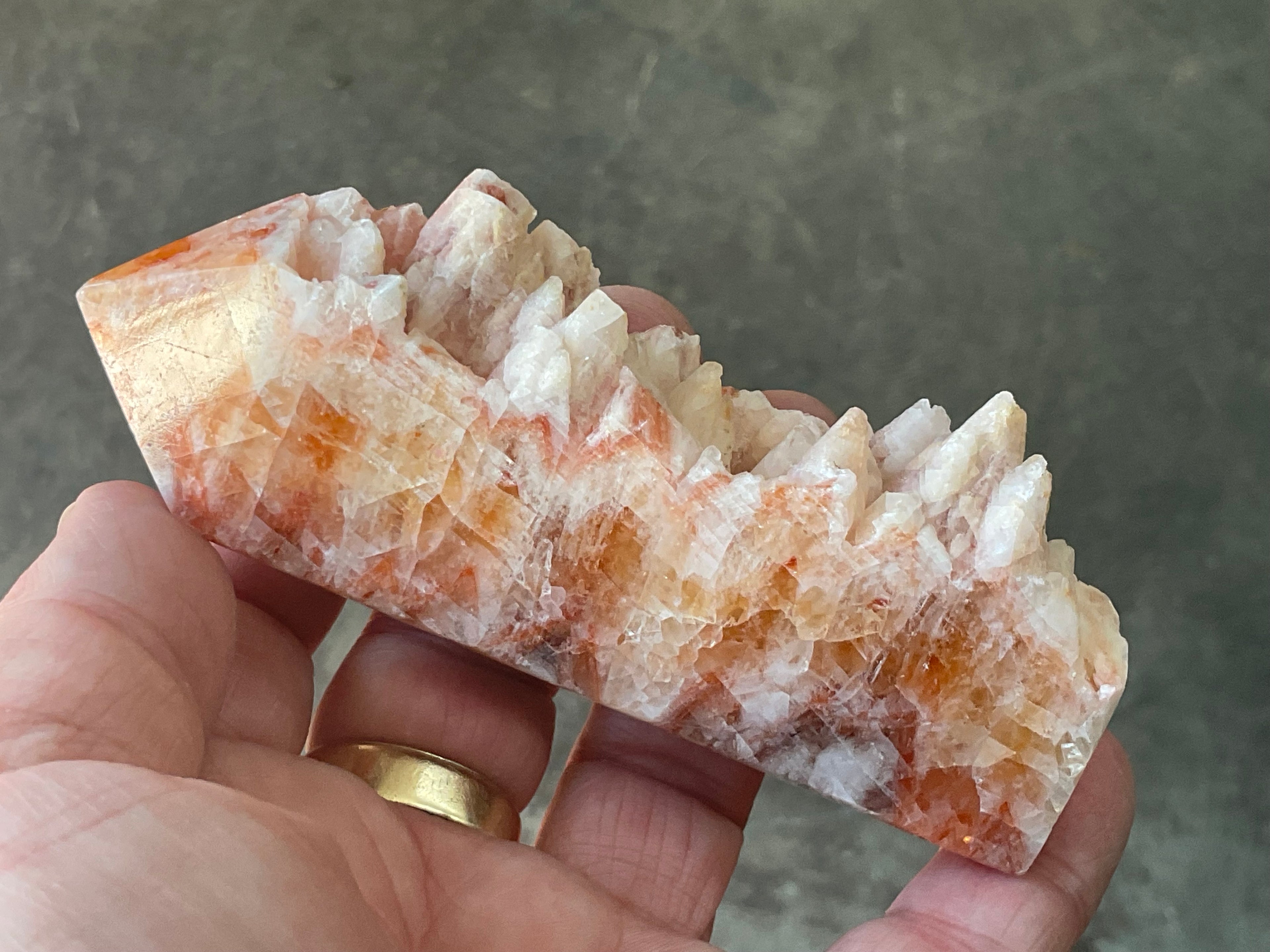 152g Orange Dog Tooth Calcite Generator 4C