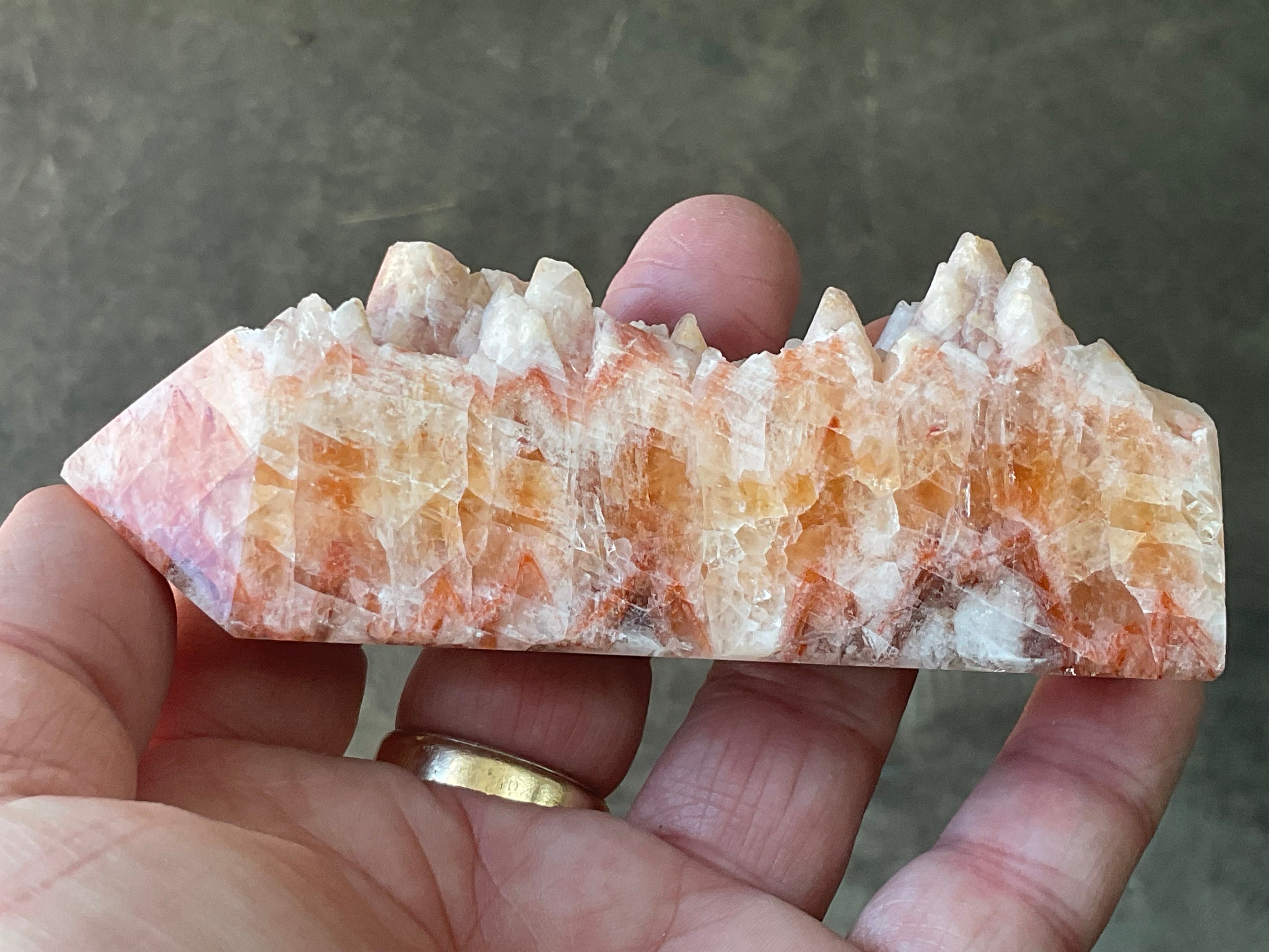 152g Orange Dog Tooth Calcite Generator 4C