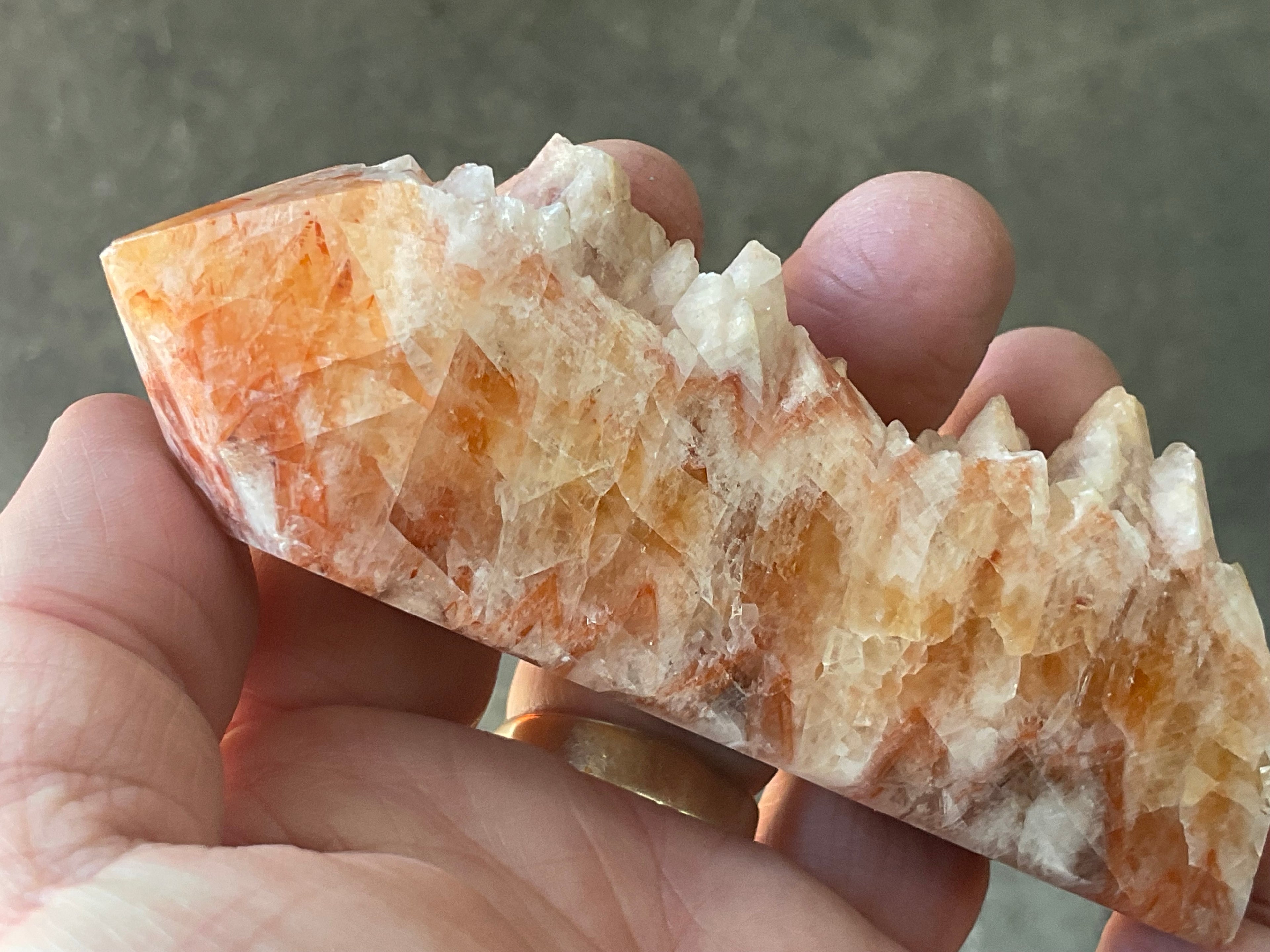 152g Orange Dog Tooth Calcite Generator 4C