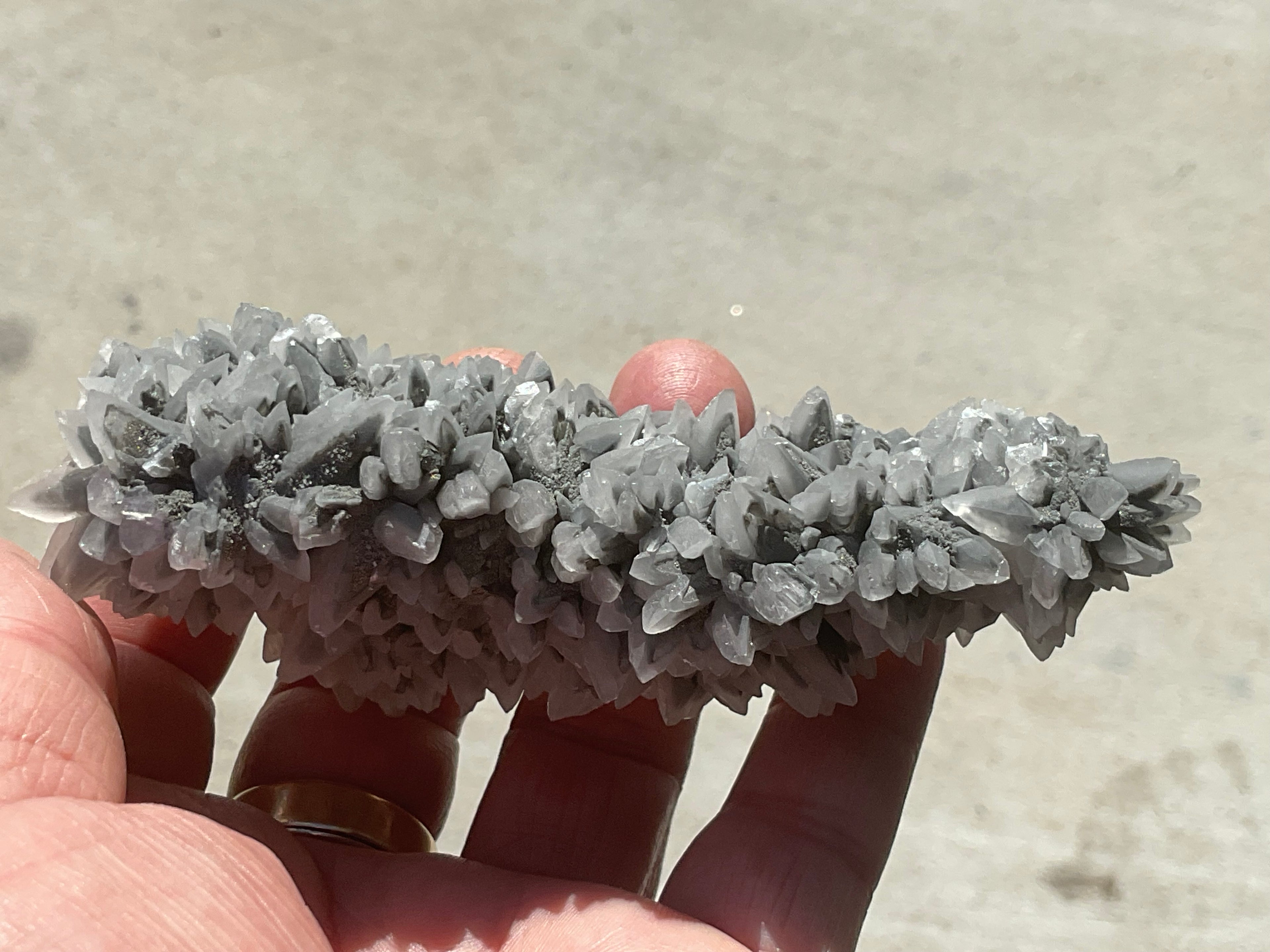 170g “Black Phantom Calcite” Specimen 2A from Hubei, China