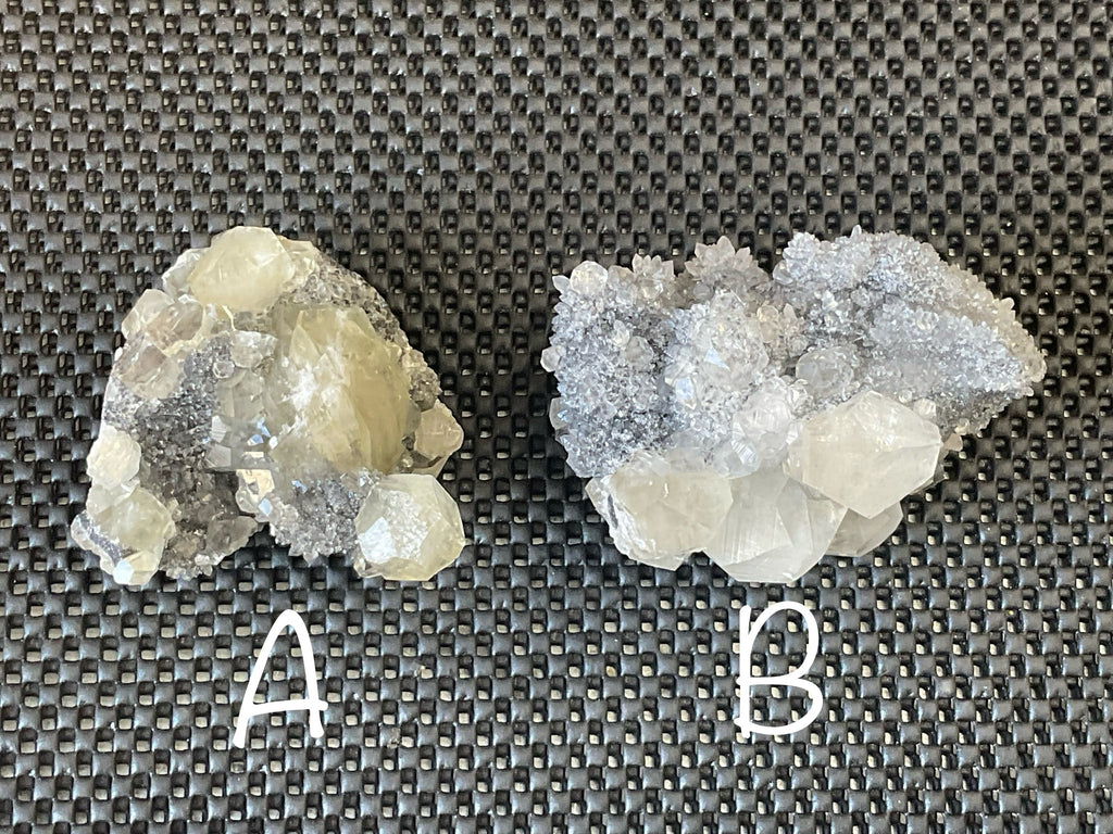 216g Large Diamond Calcite on Quartz Specimen A from Fujian, China