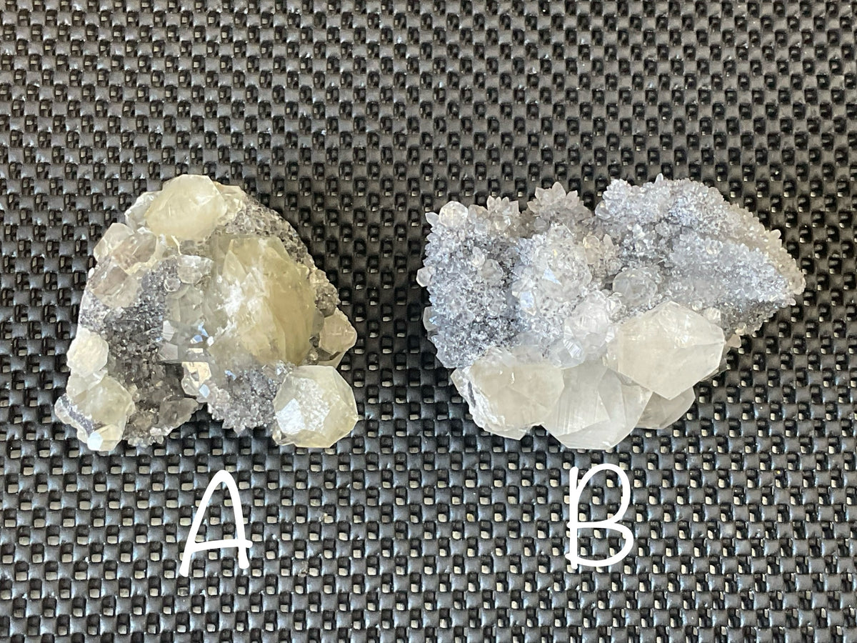 216g Large Diamond Calcite on Quartz Specimen A from Fujian, China