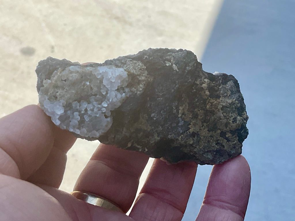 100g Calcite on Magnetite from the Kara Mine, Tasmania