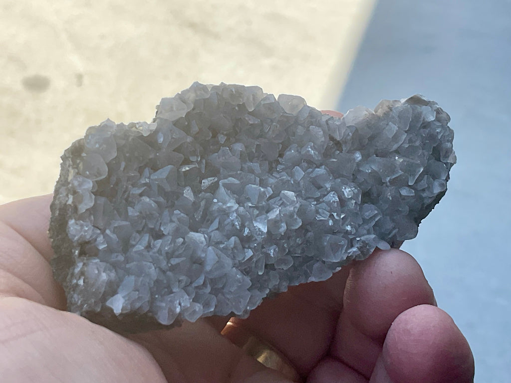 100g Calcite on Magnetite from the Kara Mine, Tasmania