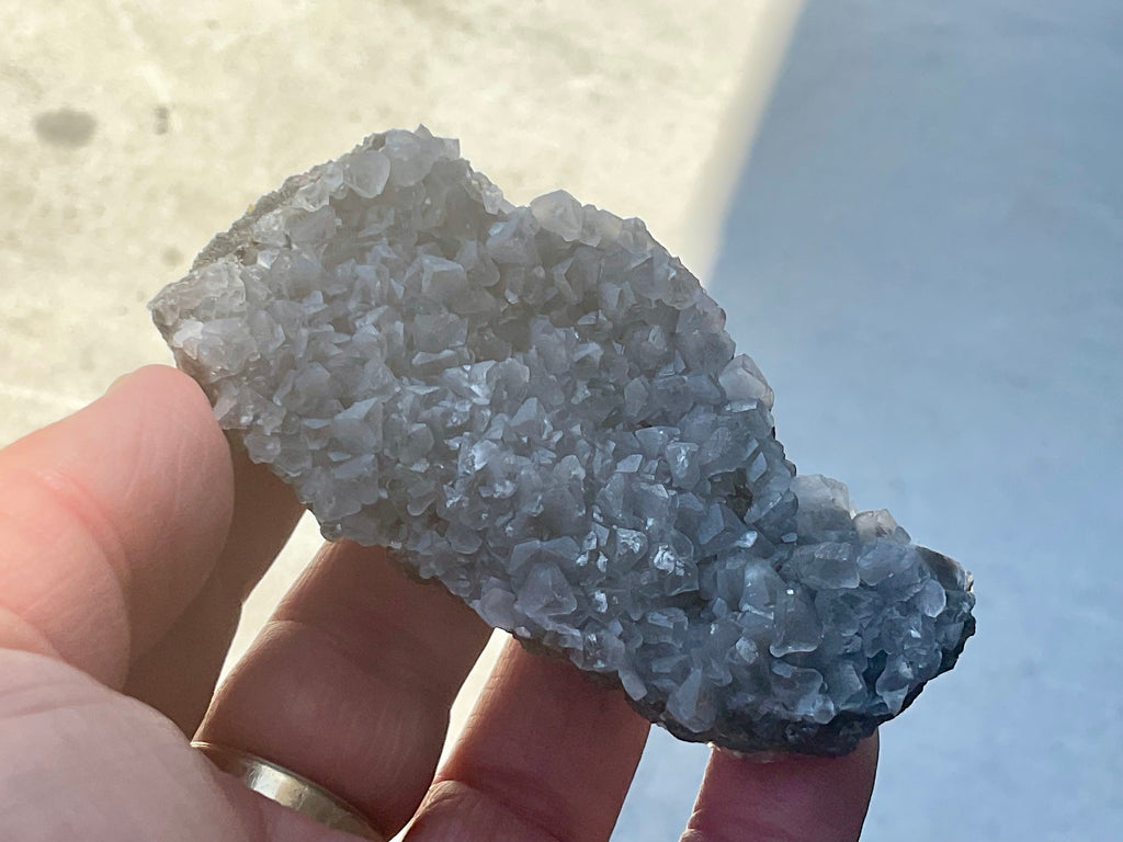 100g Calcite on Magnetite from the Kara Mine, Tasmania