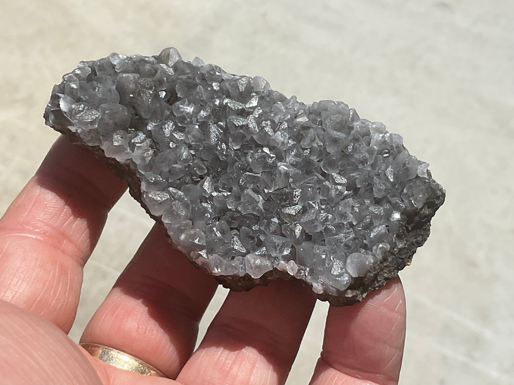 100g Calcite on Magnetite from the Kara Mine, Tasmania
