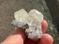 48g Large Diamond Calcite on Quartz Specimen 1A from Fujian, China