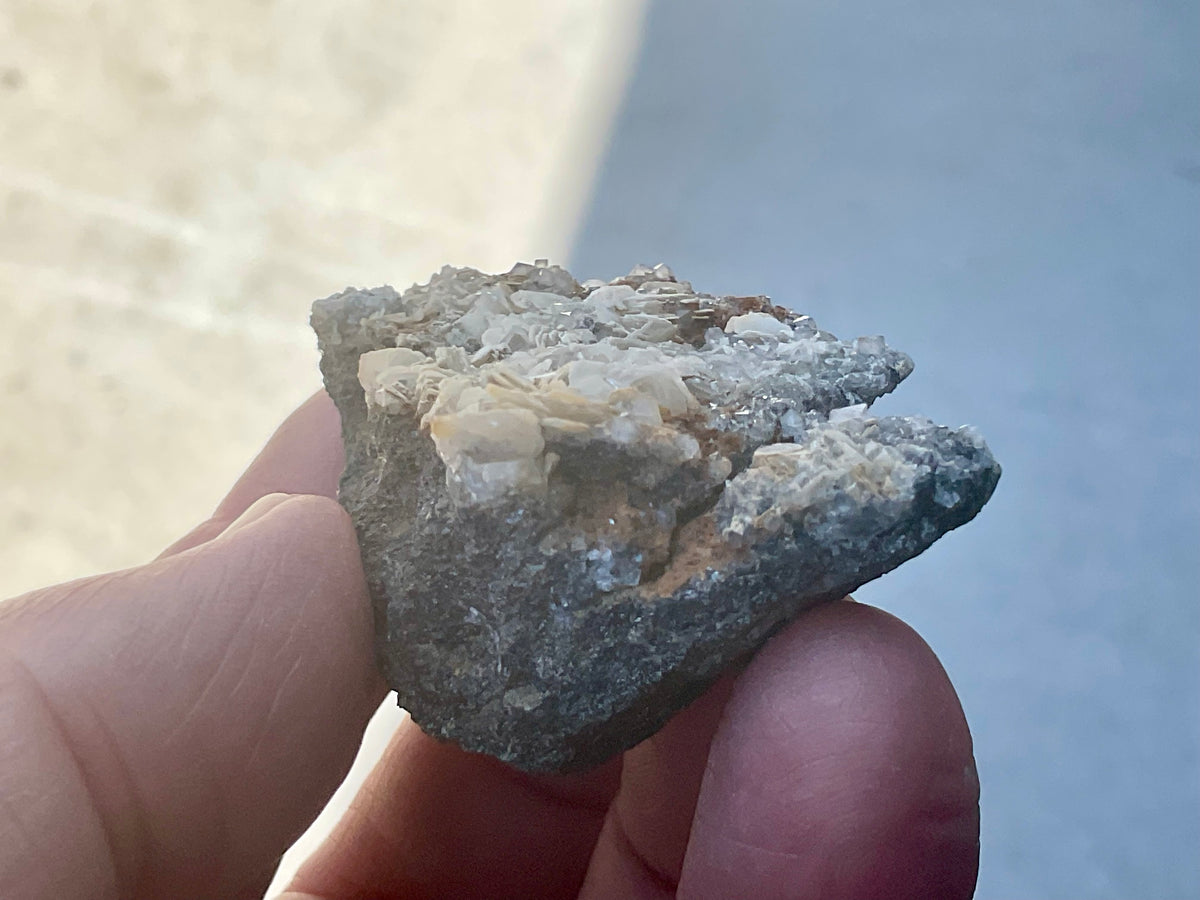 58g Calcite, Quartz and Magnetite Specimen 1 from the Kara Mine Tasmania