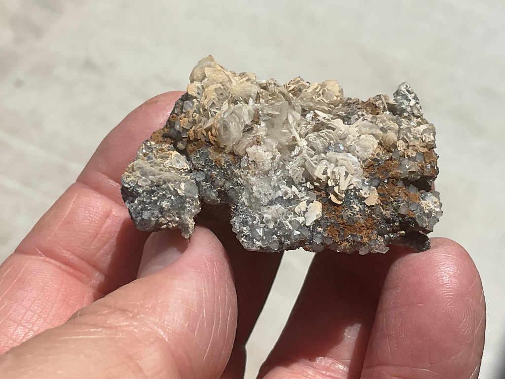 58g Calcite, Quartz and Magnetite Specimen 1 from the Kara Mine Tasmania