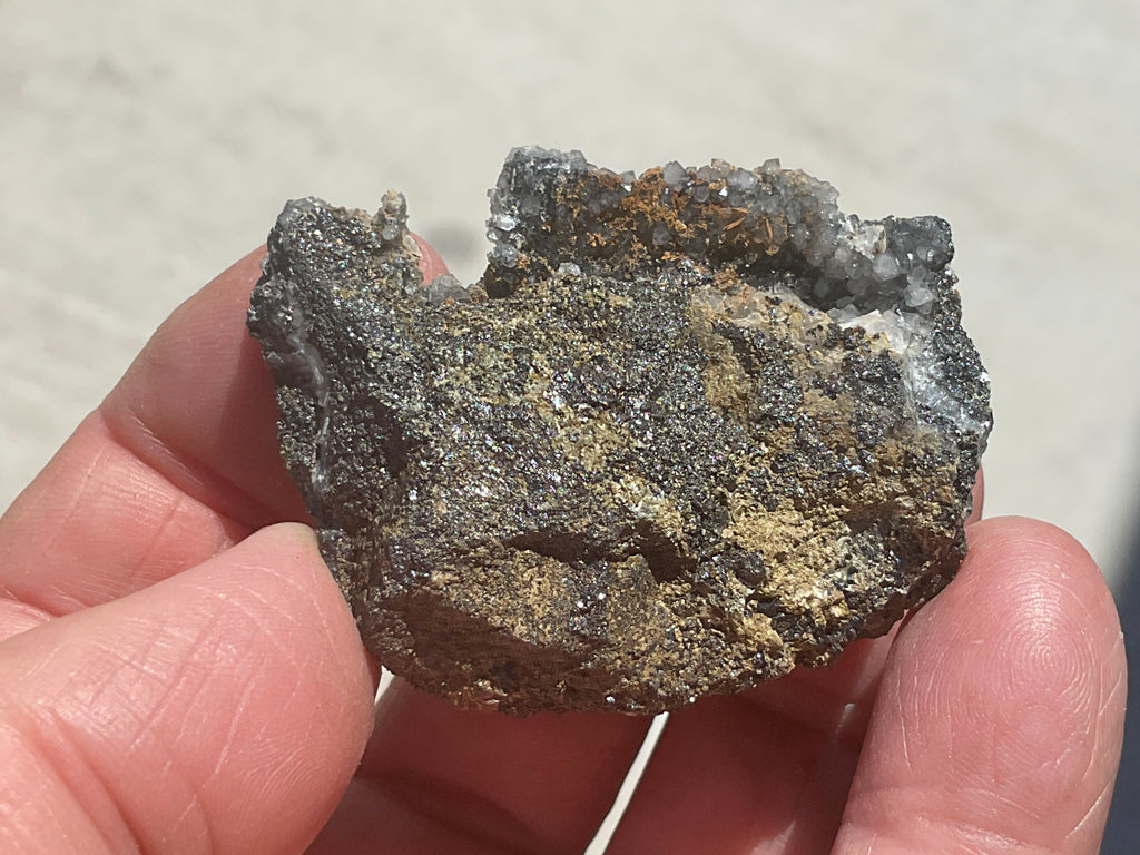 58g Calcite, Quartz and Magnetite Specimen 1 from the Kara Mine Tasmania