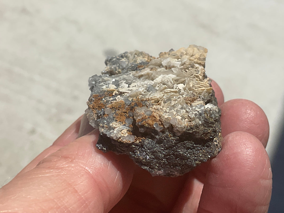 58g Calcite, Quartz and Magnetite Specimen 1 from the Kara Mine Tasmania