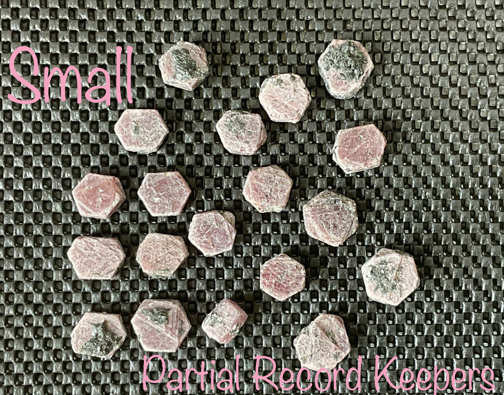 1 piece Small Corundum (Ruby) Slices with partial “Record Keepers”