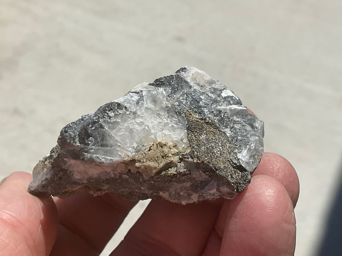 76g Calcite, Quartz and Magnetite Specimen 2 from the Kara Mine, Tasmania