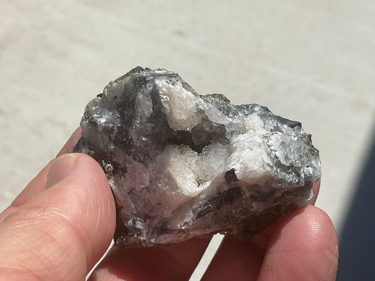 76g Calcite, Quartz and Magnetite Specimen 2 from the Kara Mine, Tasmania