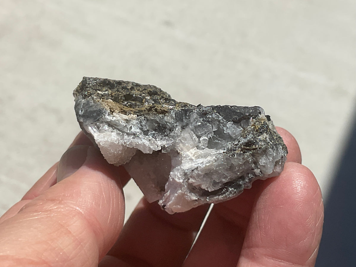 76g Calcite, Quartz and Magnetite Specimen 2 from the Kara Mine, Tasmania