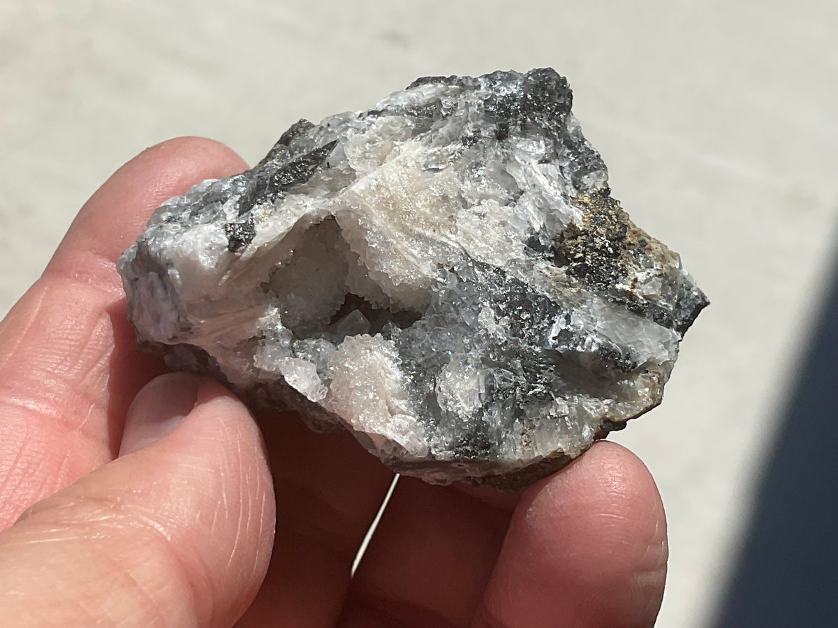 76g Calcite, Quartz and Magnetite Specimen 2 from the Kara Mine, Tasmania