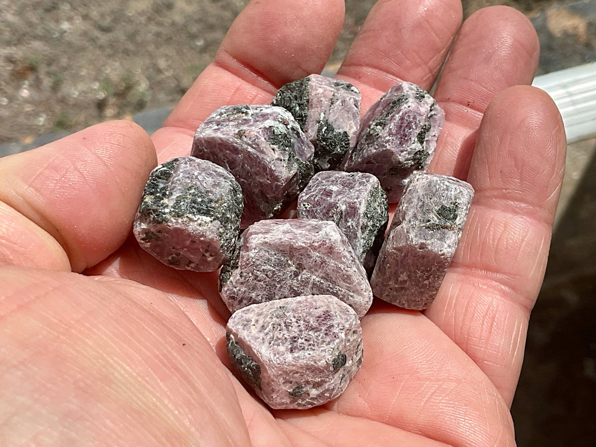 1 piece Medium Corundum (Ruby) Slices with partial “Record Keepers”