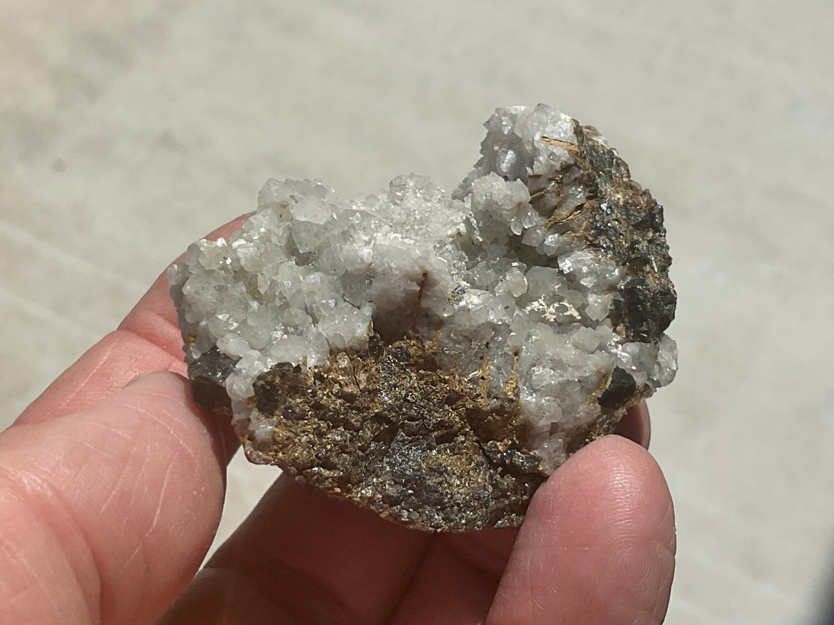 80g Calcite, Quartz and Magnetite Specimen 3 from the Kara Mine, Tasmania