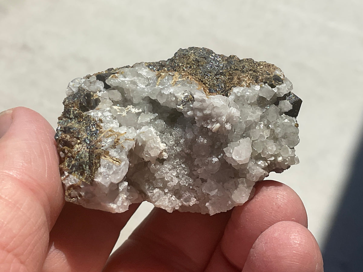 80g Calcite, Quartz and Magnetite Specimen 3 from the Kara Mine, Tasmania
